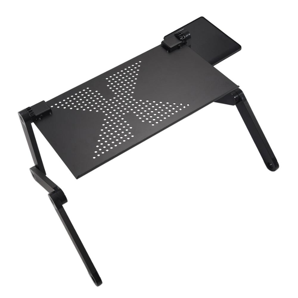 Portable Adjustable Aluminum Laptop Desk With Mouse Pad Included