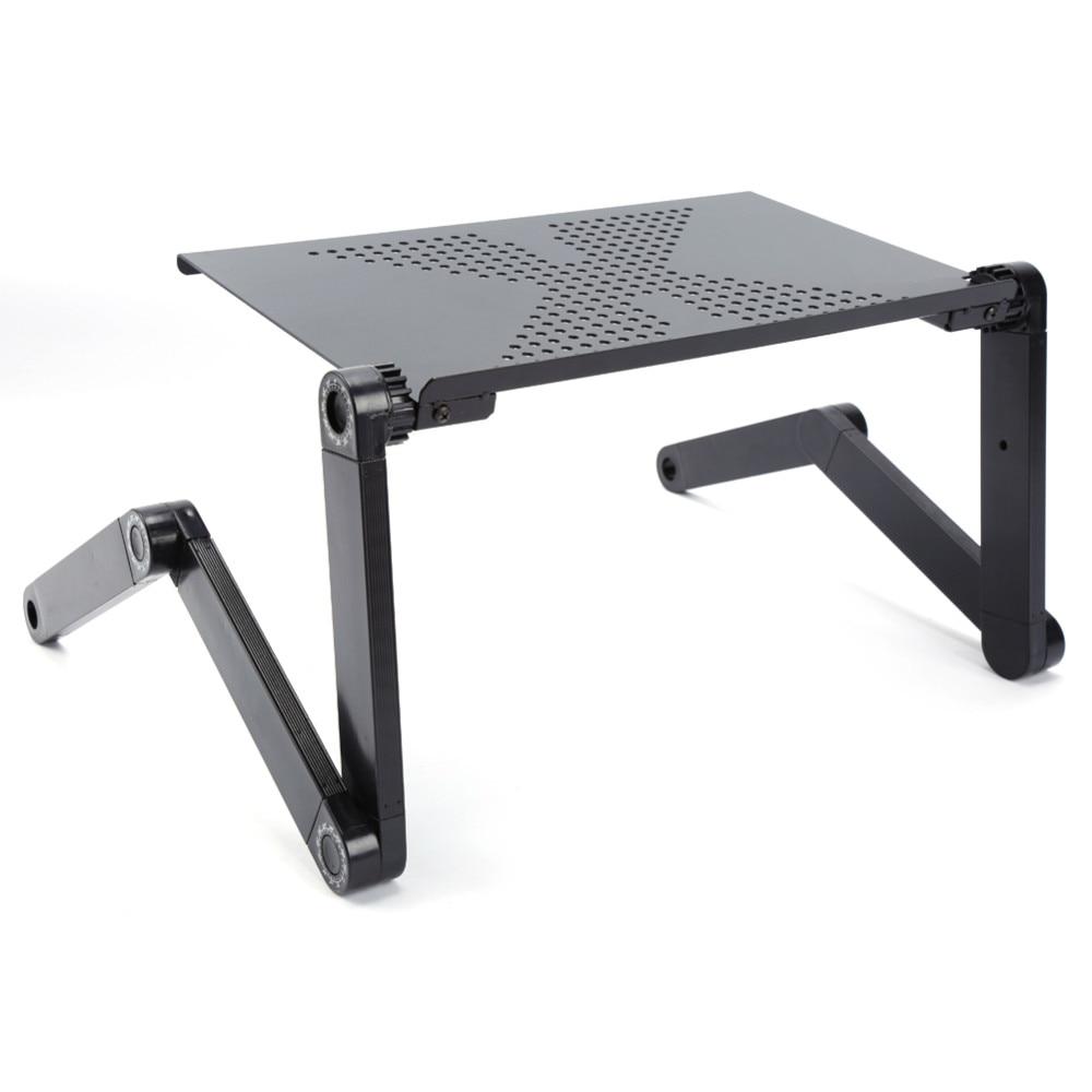 Portable Adjustable Aluminum Laptop Desk With Mouse Pad Included