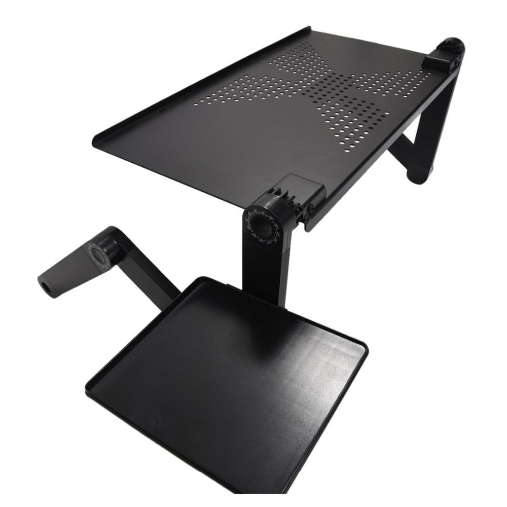 Portable Adjustable Aluminum Laptop Desk With Mouse Pad Included