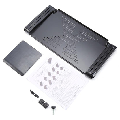 Portable Adjustable Aluminum Laptop Desk With Mouse Pad Included