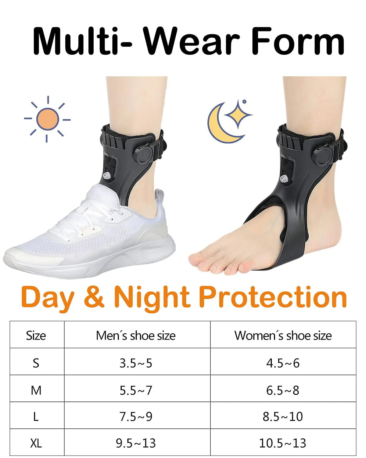 Drop Foot Brace AFO Splint for Ankle Support and Stability