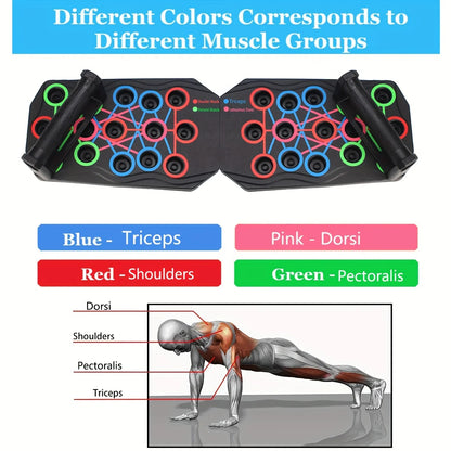 Multifunctional Push Up Board With 9 Versatile Workout Options