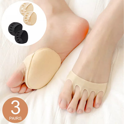 Comfortable Cotton Forefoot Pads for Women's Foot Relief