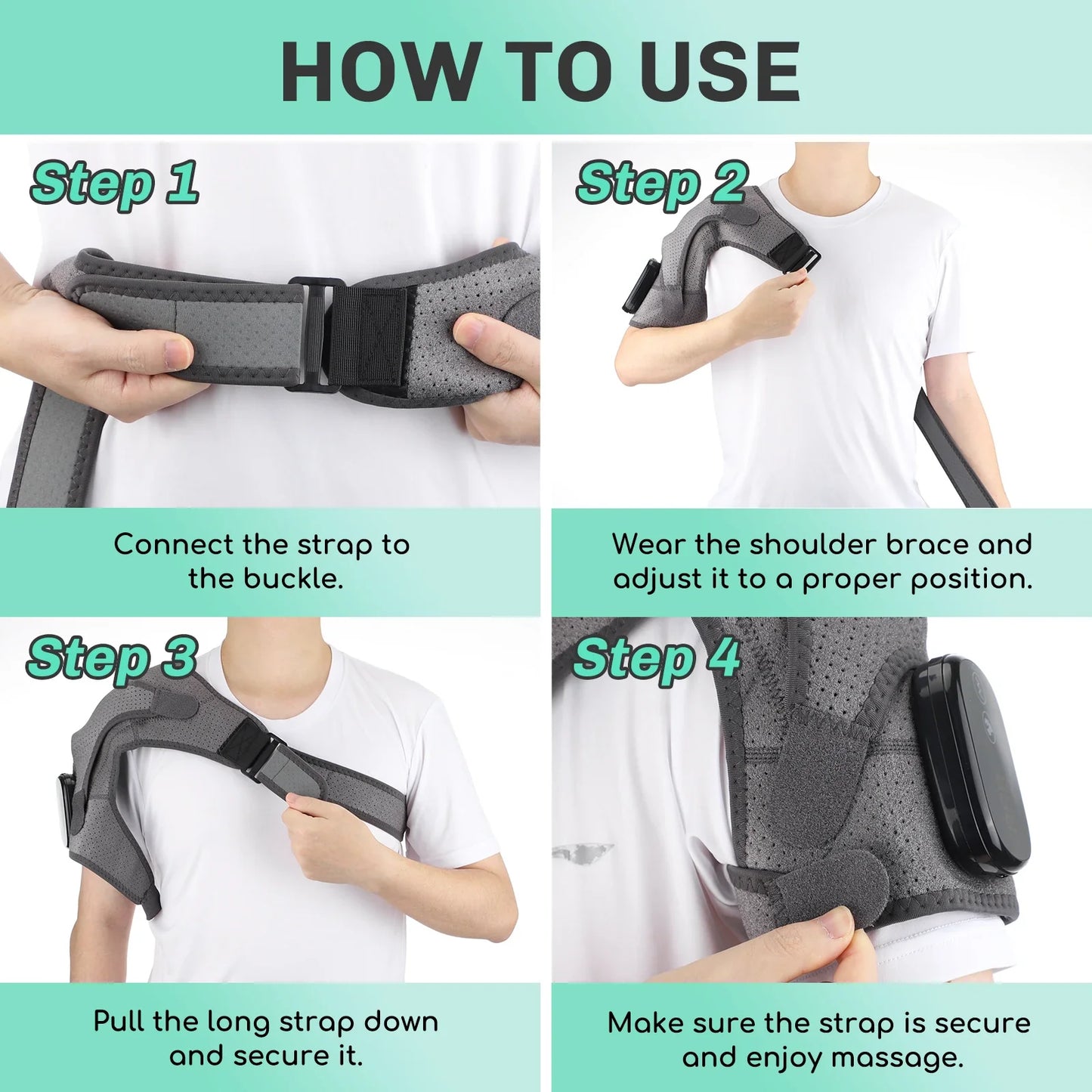 Electric Heating Shoulder Massager for Relaxation and Relief