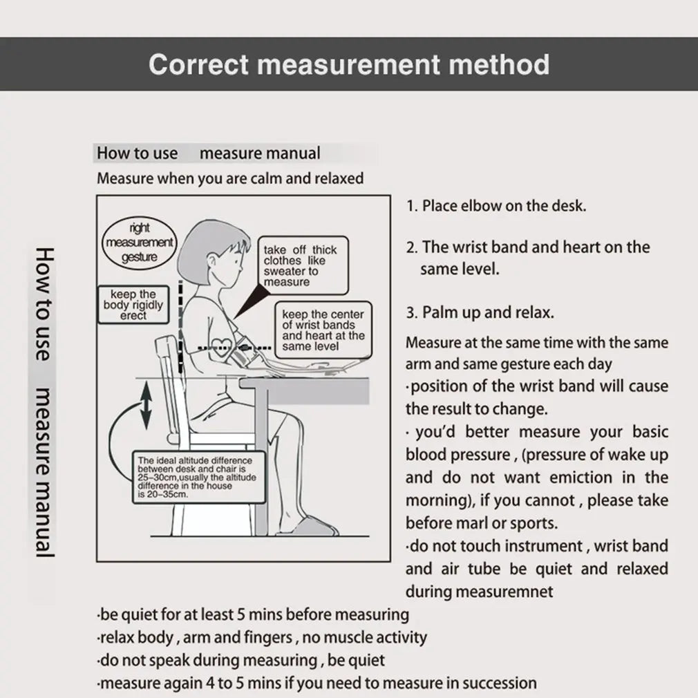 Electronic Blood Pressure Monitor for Accurate Health Tracking