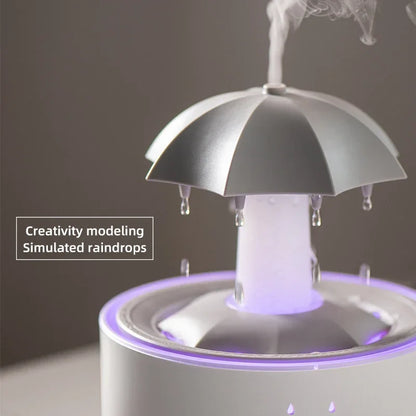 Cloud Rain Humidifier With Colorful Lights And Aroma Diffuser