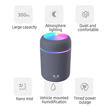 Portable Aroma Diffuser and Humidifier for Relaxing Atmosphere