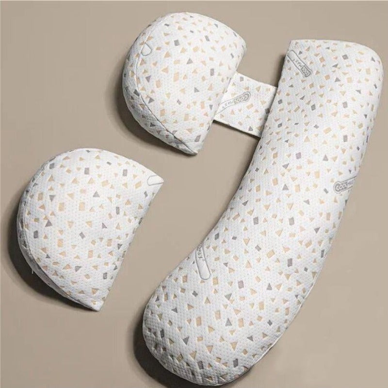 Three-in-one Pregnancy Pillow for Comfortable Side Sleeping