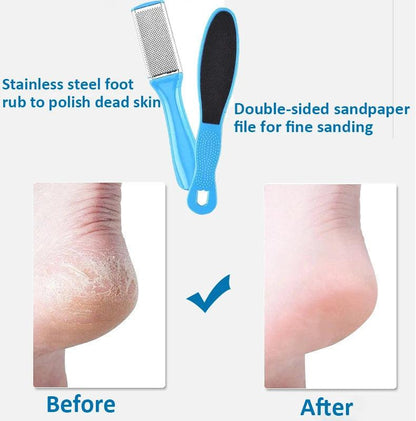 Stainless Steel Foot Rasp Set for Exfoliating Dead Skin