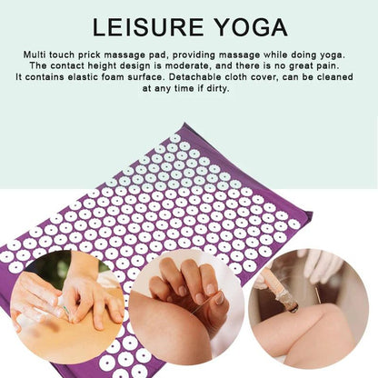 Yoga Massage Pads for Neck, Back, and Foot Relief