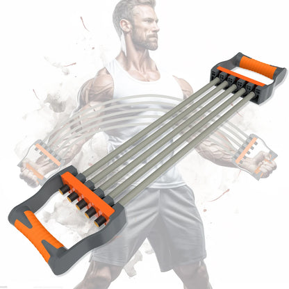 Adjustable Chest Expander With 5 Resistance Ropes For Strength