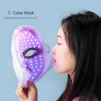 LED Facial And Neck Massager For Skin Rejuvenation