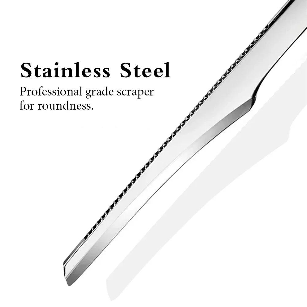 Stainless Steel Foot Scraper Set for Smooth Heels