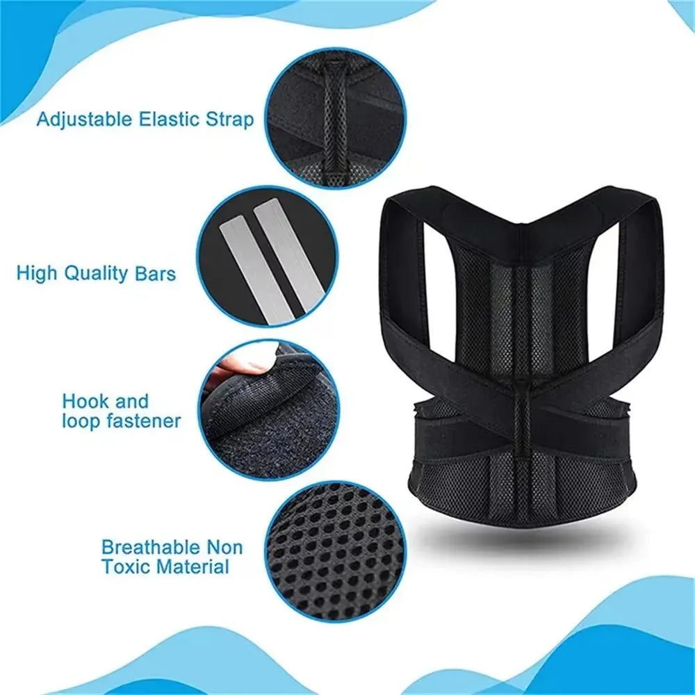 Posture Corrector Belt For Lumbar Support And Comfort