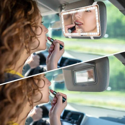 Bright Car Visor Vanity Mirror for Effortless Makeup Application