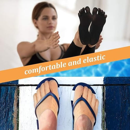 Ultra-Thin Five-Toe Socks for Breathable Comfort - 5 Pairs