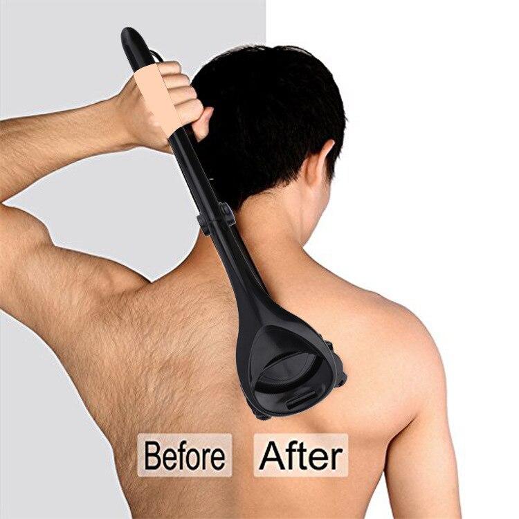 Men's Back Shaver With Dual Blades And Ergonomic Handle