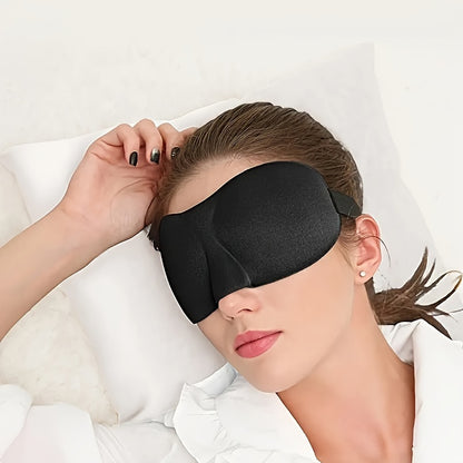 3D Blackout Sleep Mask - Ideal for Travel and Shift Work