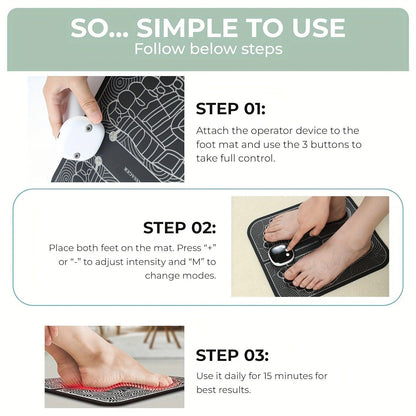 Portable Foot Massager With 8 Modes For Ultimate Relaxation