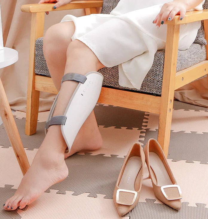 Calf Leg Massager With EMS Pulse And Hot Compress Relief