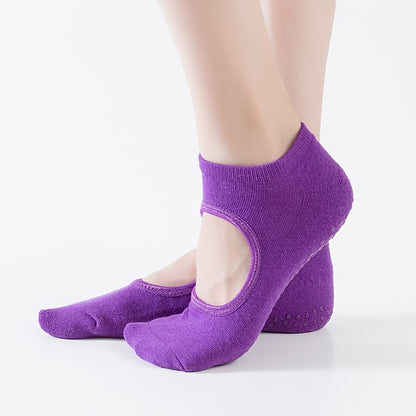 Cushioned Anti-Slip Yoga Socks for Women’s Pilates and Ballet