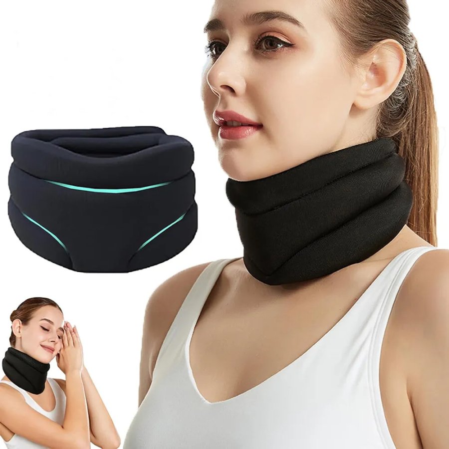 Cervical Comfort Neck Brace - Adjustable Support for Sleep and Pain