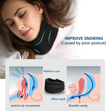 Cervical Comfort Neck Brace - Adjustable Support for Sleep and Pain