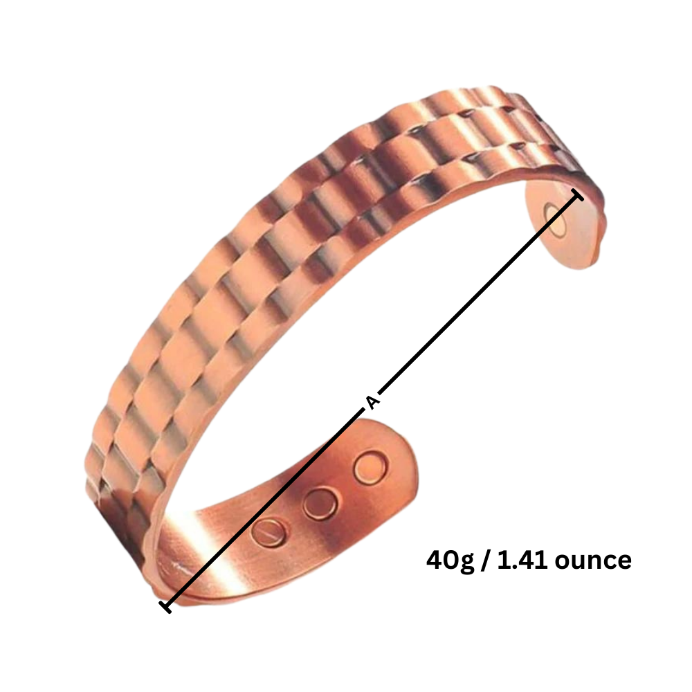 Copper Magnetic Therapy Bracelet for Pain Relief and Wellness