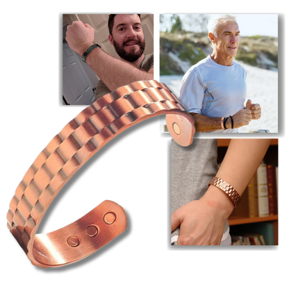 Copper Magnetic Therapy Bracelet for Pain Relief and Wellness