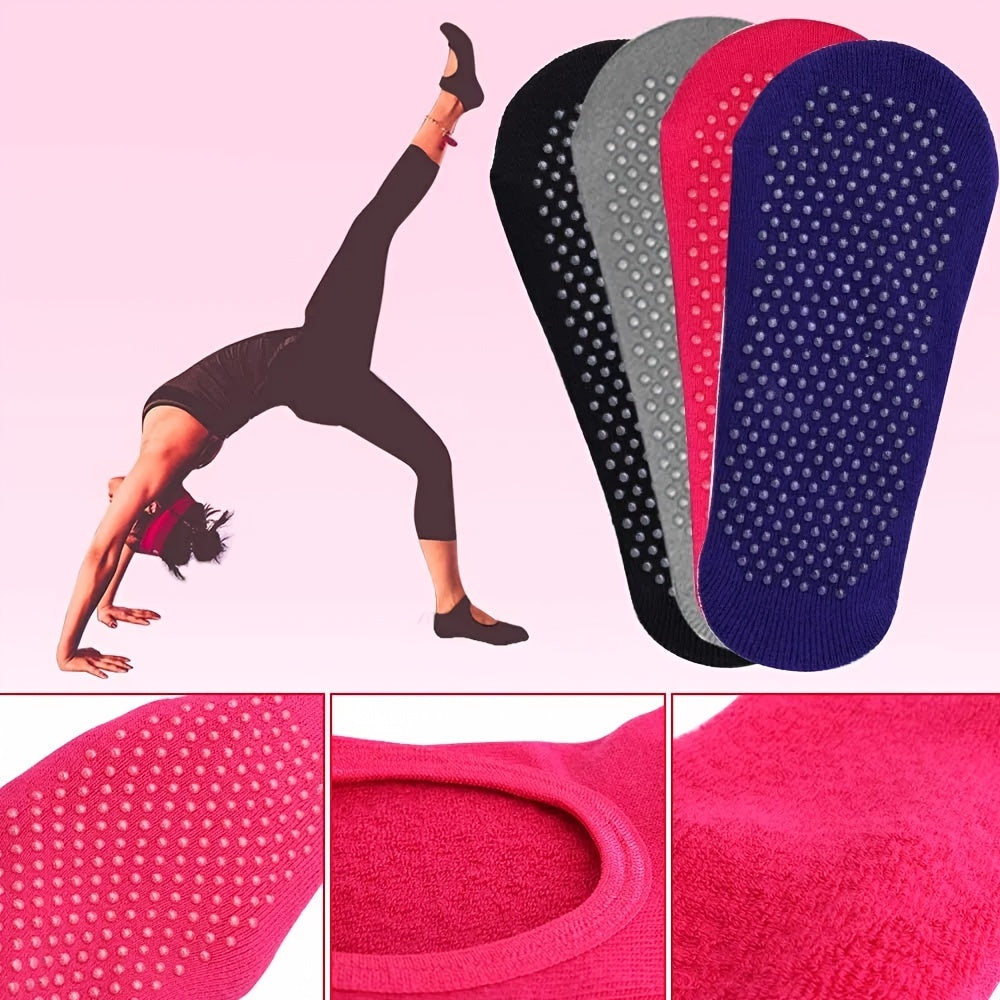 Cushioned Anti-Slip Yoga Socks for Women’s Pilates and Ballet