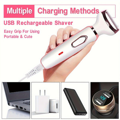 Women's 4-in-1 Electric Hair Remover Set for All Areas