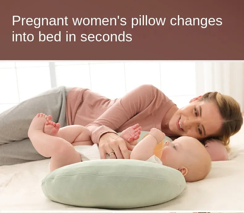 Three-in-one Pregnancy Pillow for Comfortable Side Sleeping