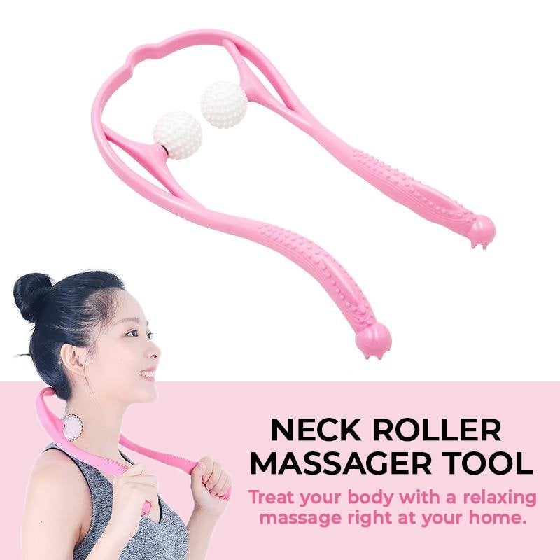 Neck Relief Duo: Innovative Point Roller Massage Tool