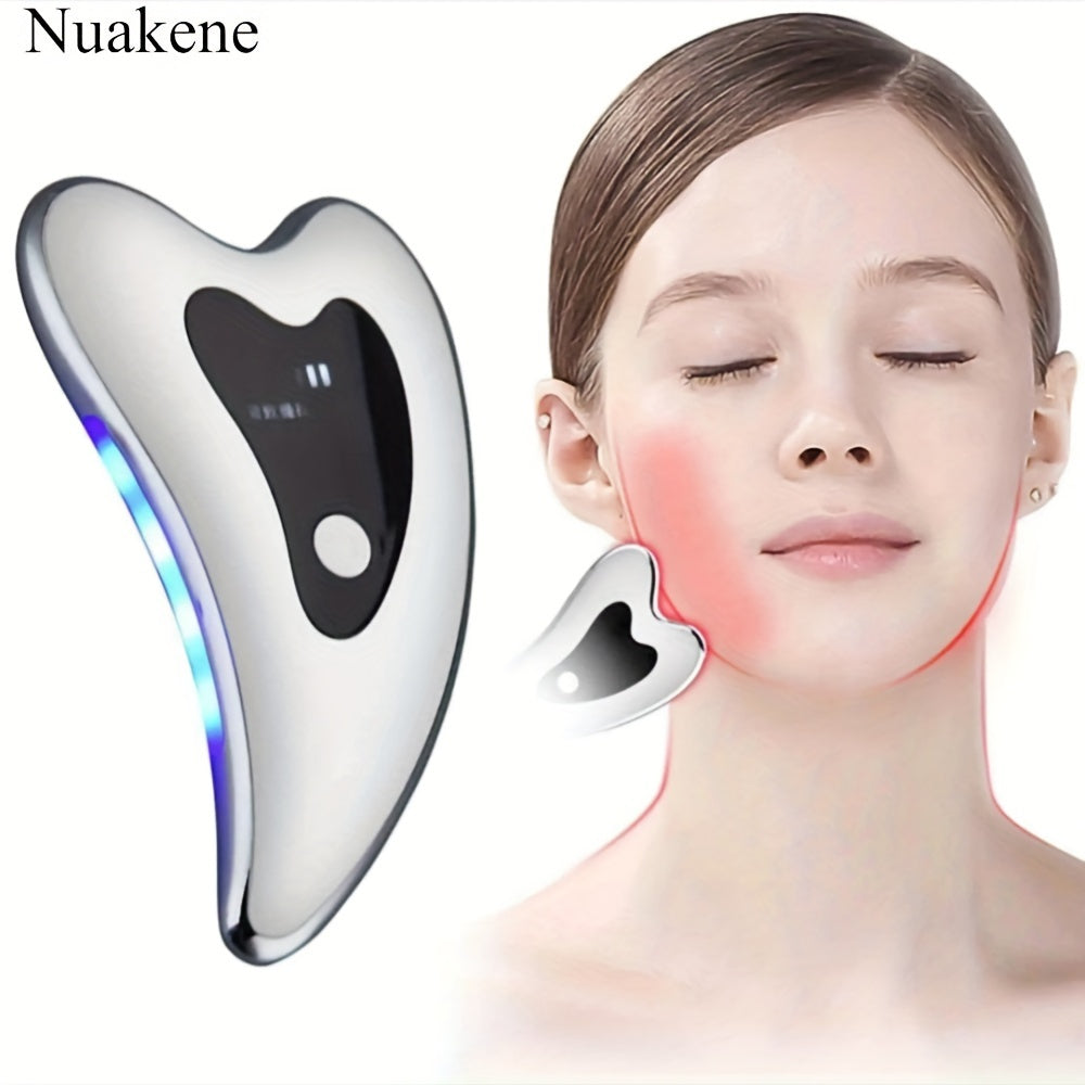 Rechargeable Electric Gua Sha Massager with Heat and Vibration