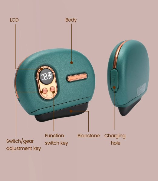 Electric Gua Sha Massager With Heating And Vibration Features