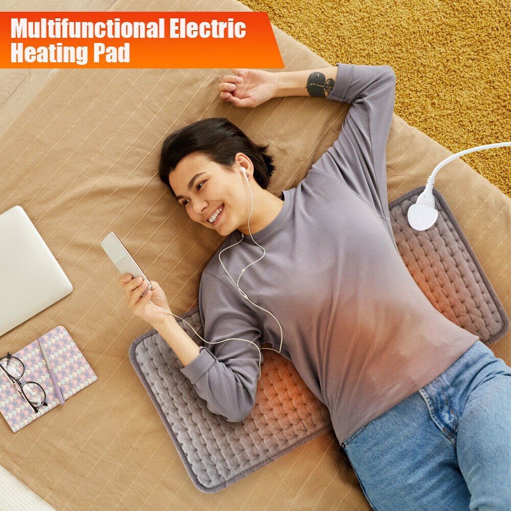 Electric Heating Pad for Effective Back Pain and Cramps Relief