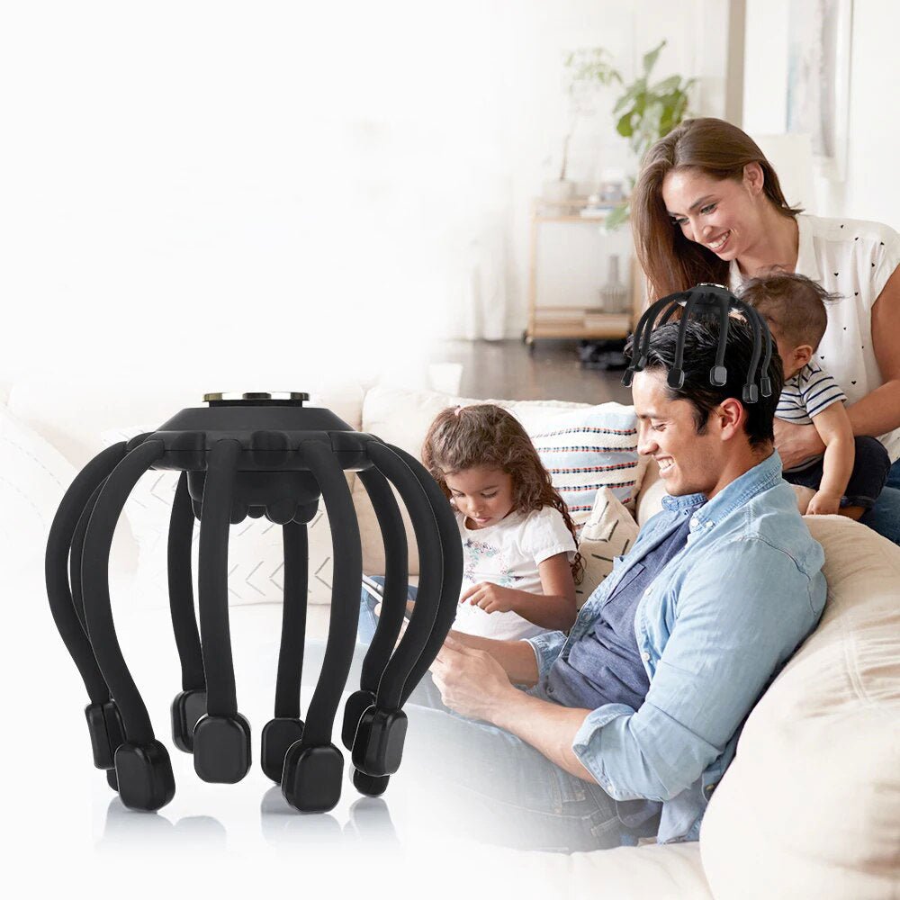 Electric Octopus Claw Massager For Hands-Free Scalp Relief