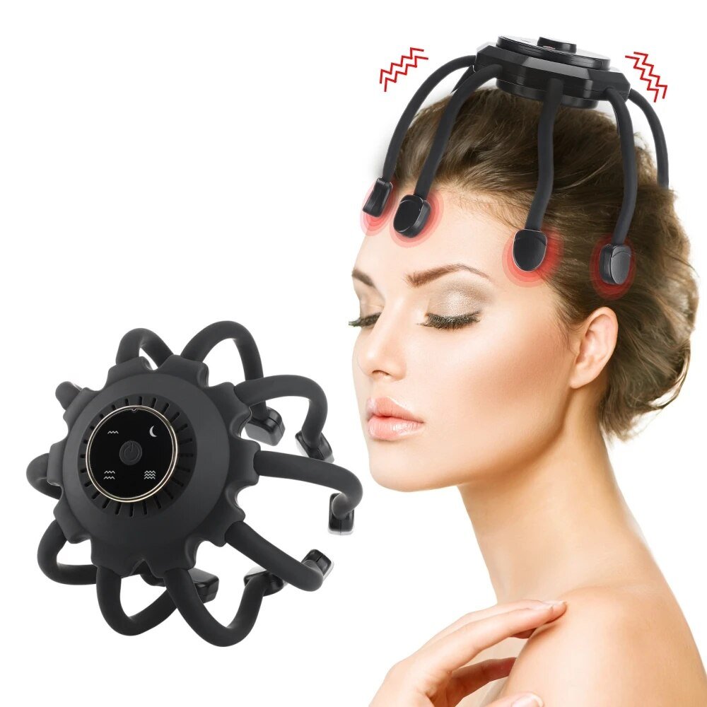 Electric Octopus Claw Massager For Hands-Free Scalp Relief