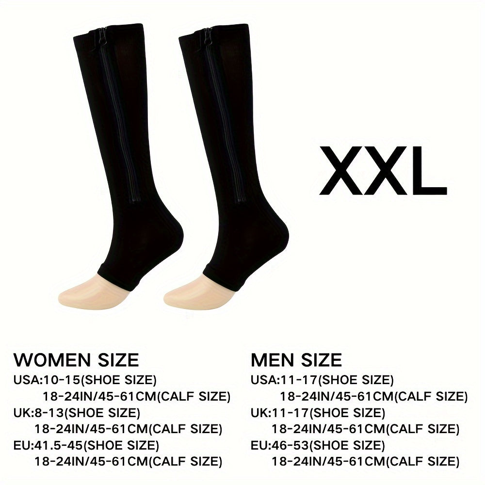 Comfortable Compression Socks With Zipper For Better Circulation