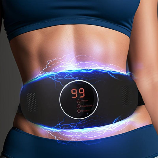 Rechargeable Vibration Waist Massager With Elastic Belt And USB Charging