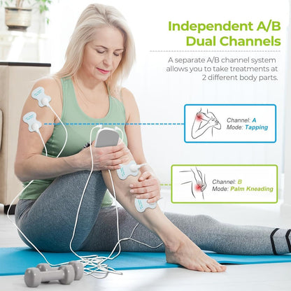 Dual Channel Muscle Therapy Massager for Pain Relief and Recovery