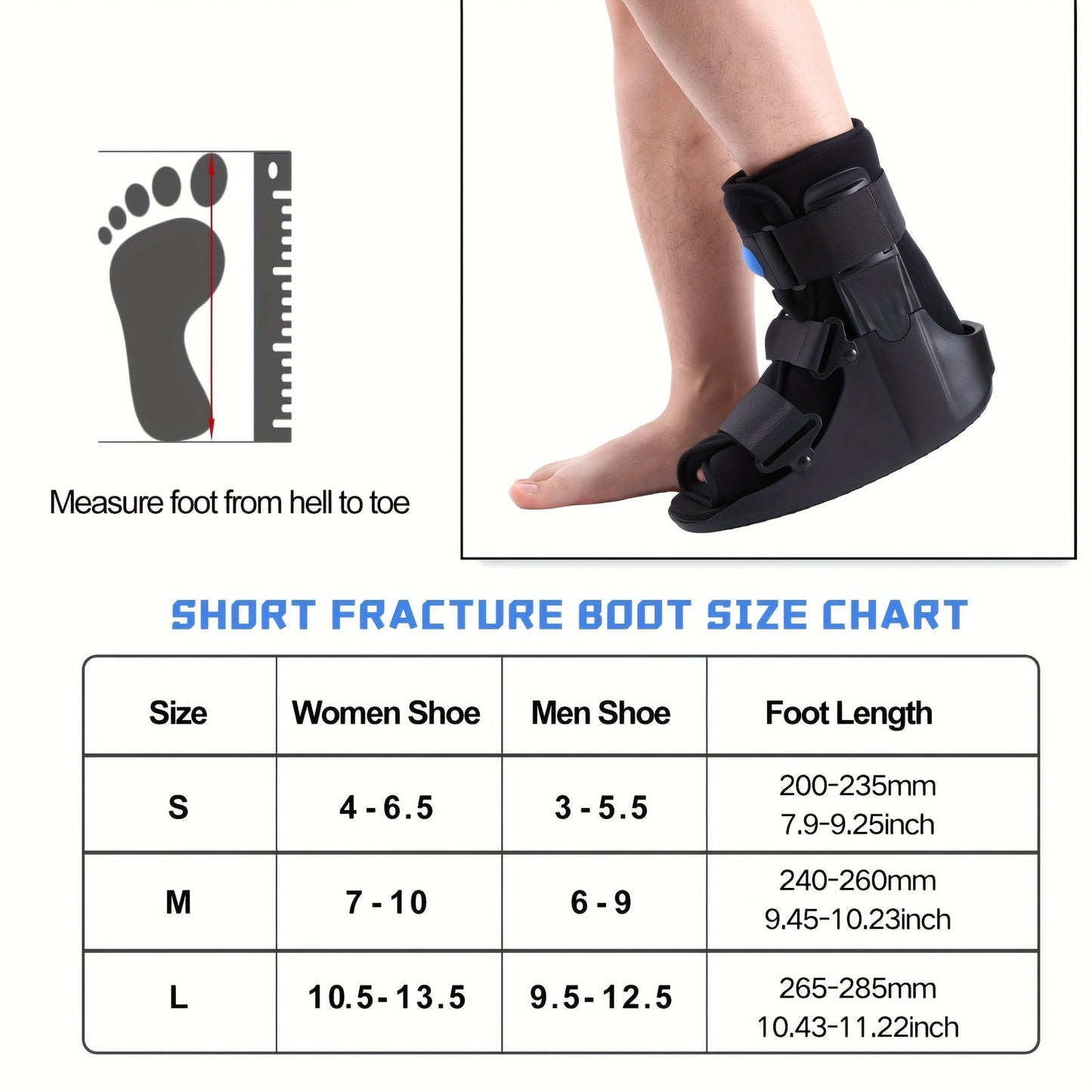 Adjustable Air Cushion Fracture Walking Boot for Comfort and Support