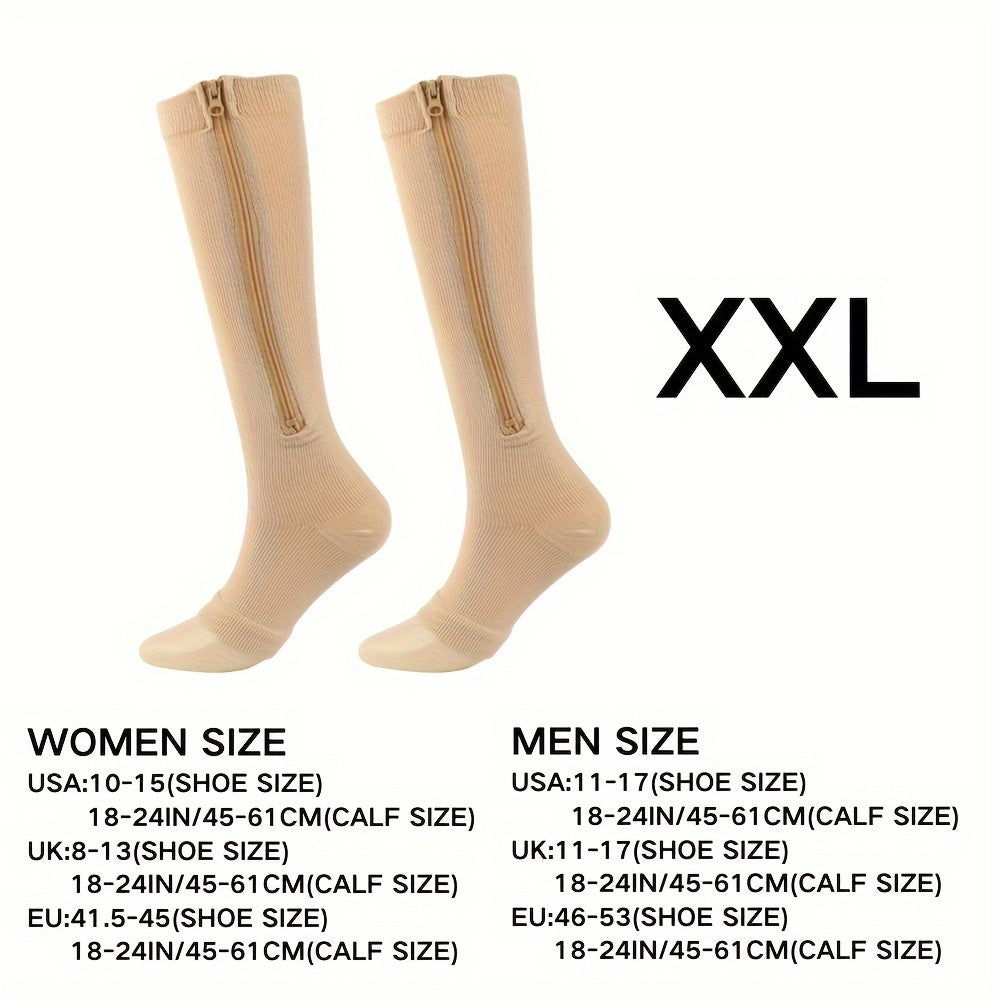 Comfortable Compression Socks With Zipper For Better Circulation