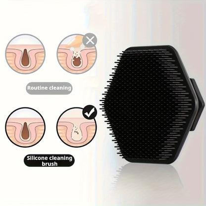 Portable Silicone Beard and Facial Cleansing Brush for Men