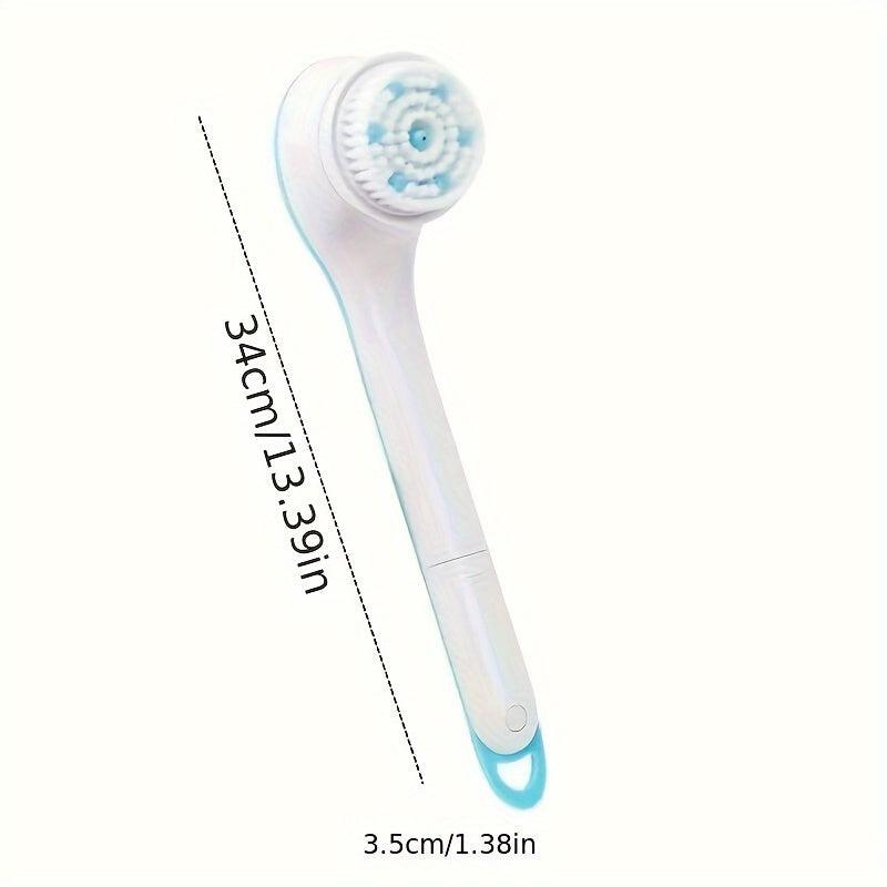 Electric Bath Brush: Long Handle Exfoliating Body Scrubber