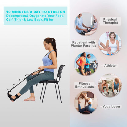 Flexibility Leg Stretcher Strap For Foot, Calf And Back Relief