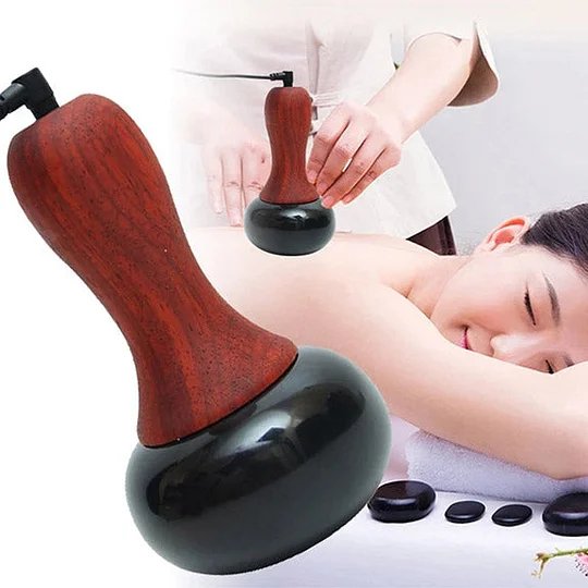 Gua Sha Hot Stone Massager for Relaxation and Pain Relief