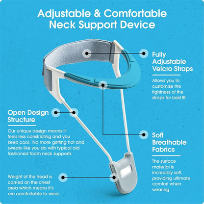 Lightweight Cervical Collar for Neck Traction and Posture Correction