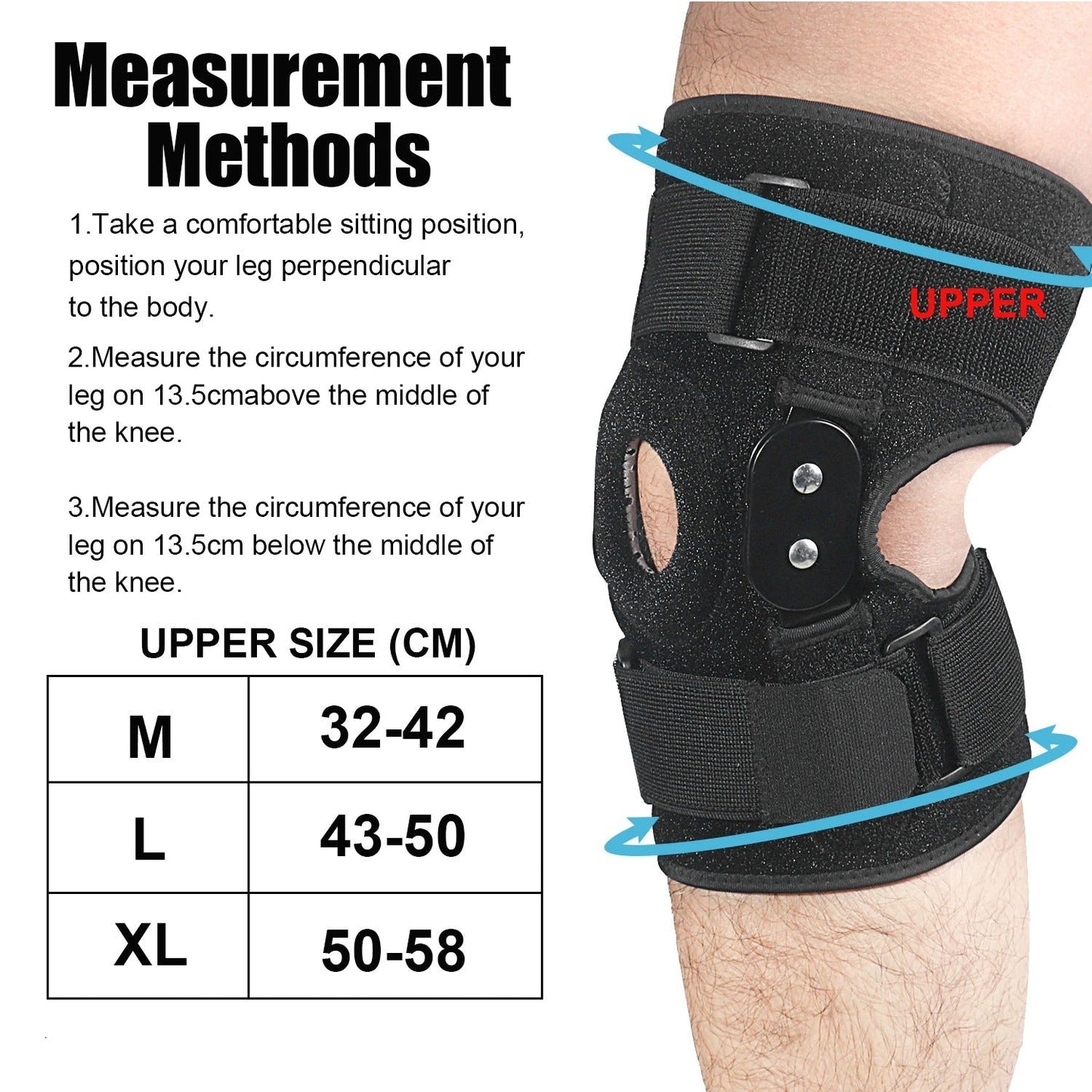 Knee Stabilizer With Hinged Support For Effective Pain Relief