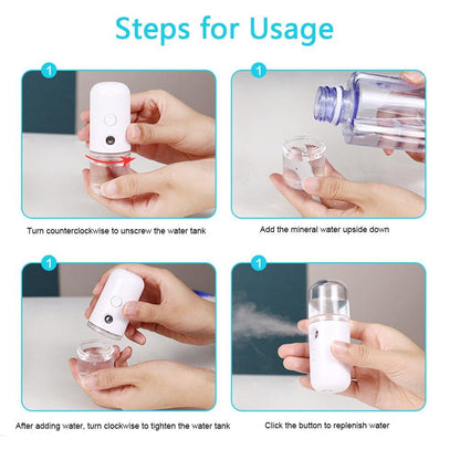 Rechargeable Nano Mist Sprayer for Hydration On-the-Go